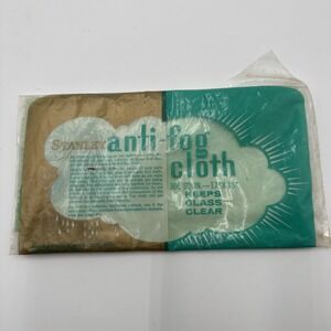 Vintage Stanley Anti Fog Cloth Keeps Glass Clear 10" x 10.5" NEW Made in USA